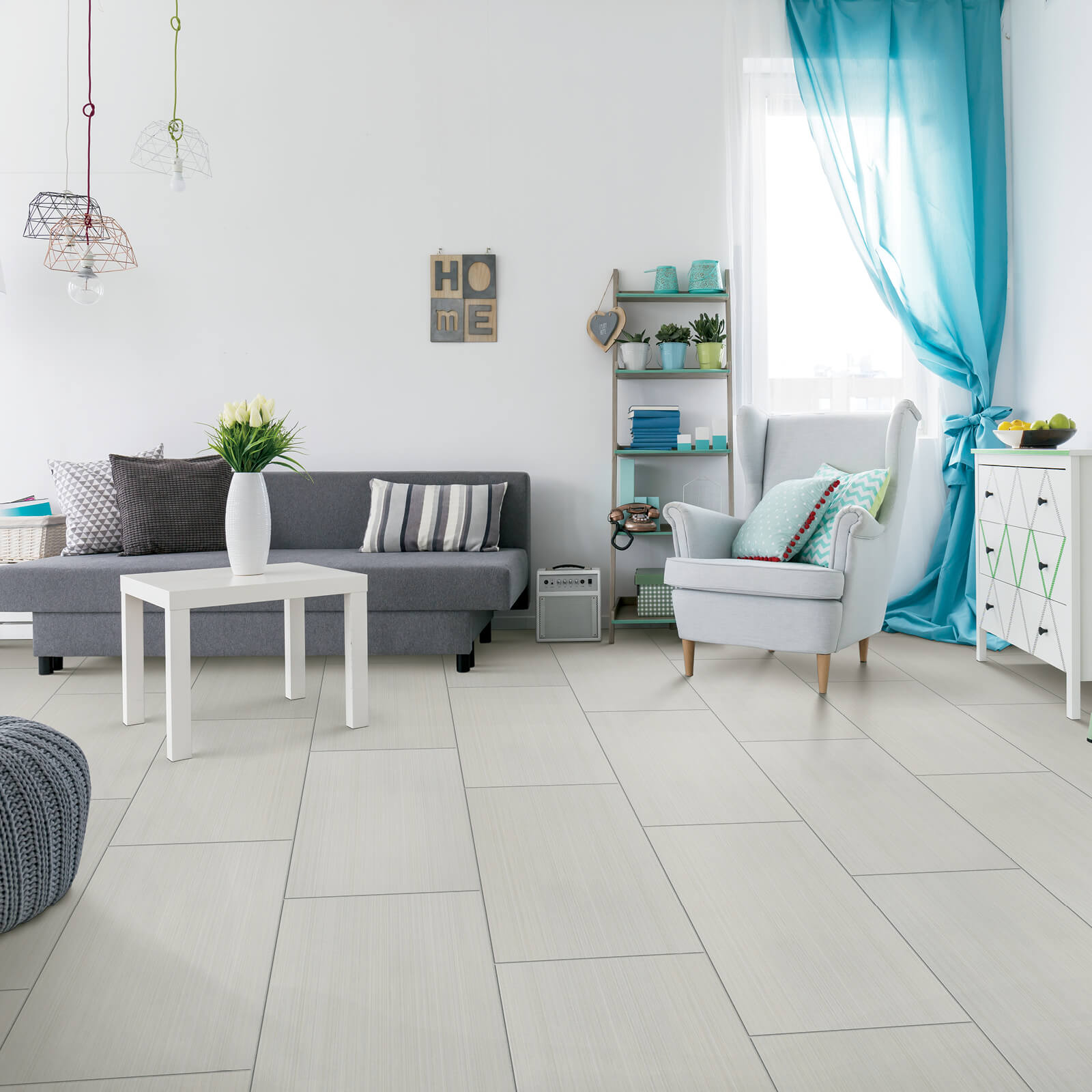Tile flooring for living room | Rocky Mountain Flooring